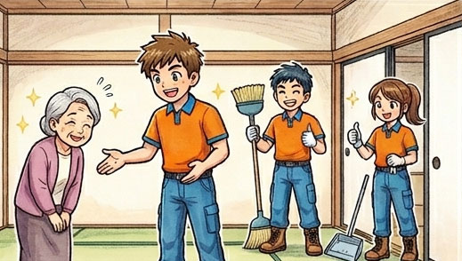 綺麗に整理整頓される和室